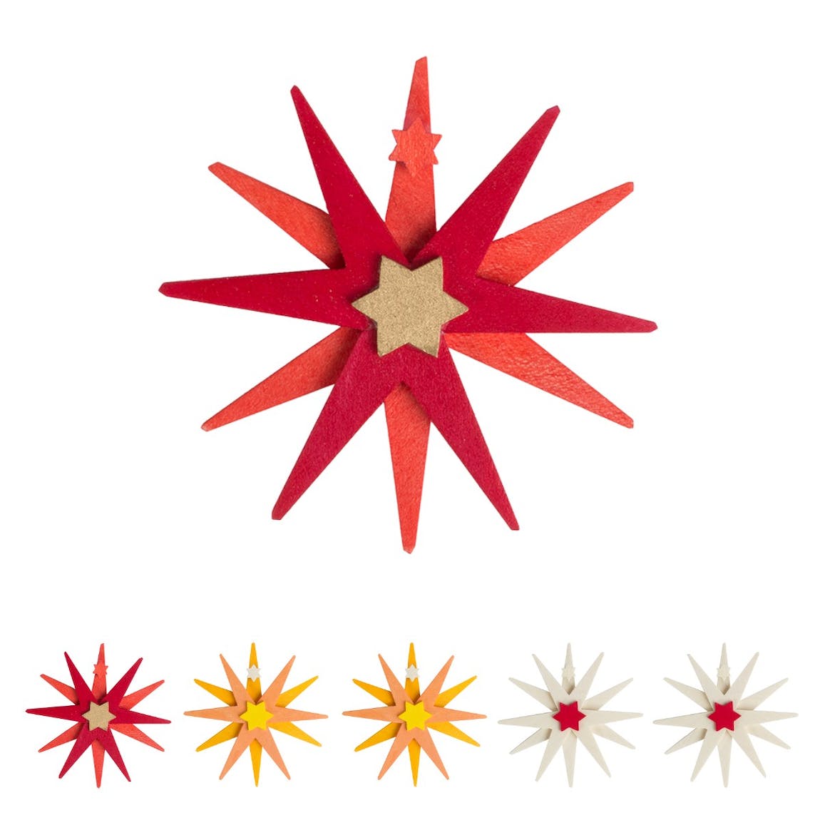 Christmas Stars Ornaments (Set of 1)