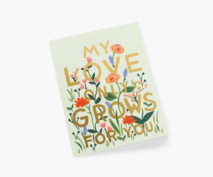 Greeting Card - Love Grows
