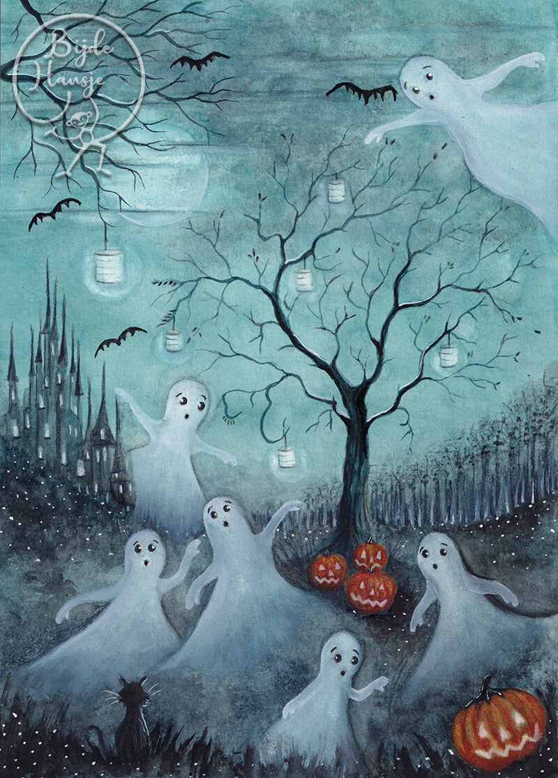 Postcard/Seasonal Card 'Spooky Halloween'