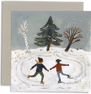 Greeting Card - Two Skaters