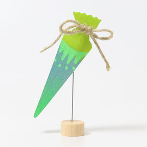 Grimm's Decorative Figure School Cone Neon Green