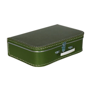 Cardboard Suitcase Green - 35cm