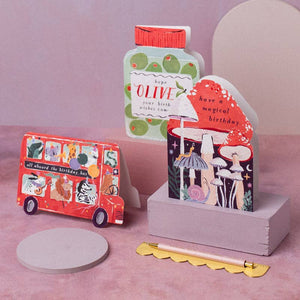 Party Bus Kids Birthday Card