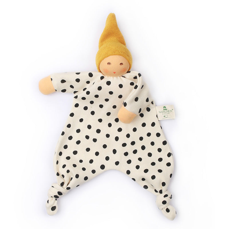 Nanchen Natur Blanket Doll Dots Golden Yellow