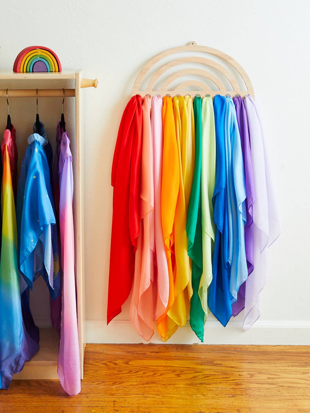Sarah's Silk Rainbow Display For Playsilks