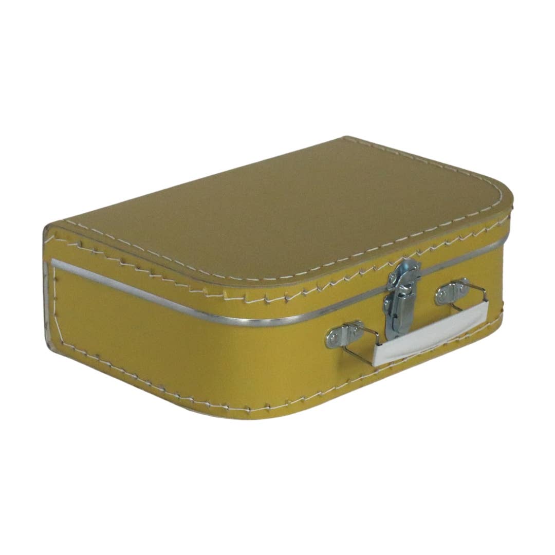 Cardboard Suitcase Yellow - 25cm
