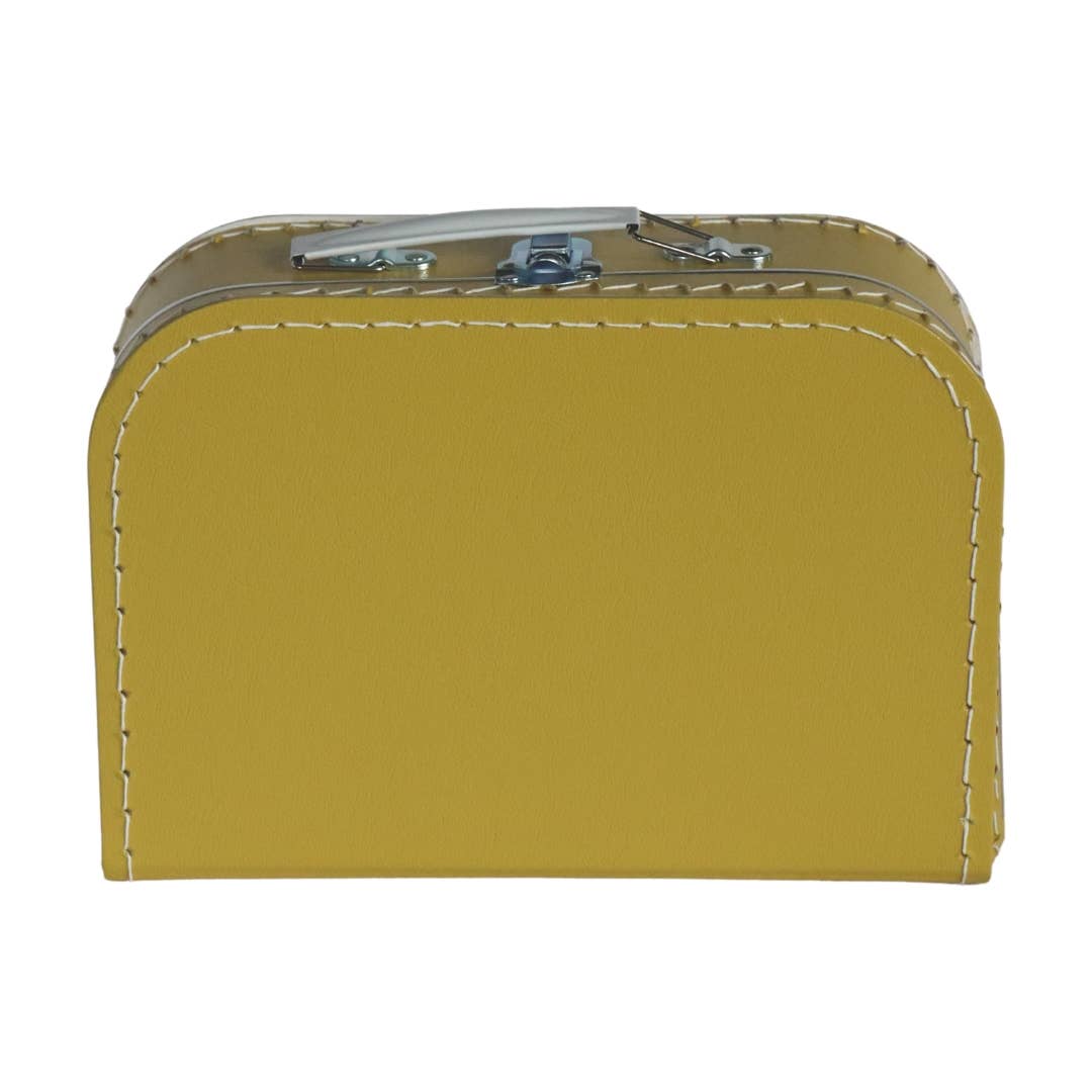 Cardboard Suitcase Yellow - 25cm