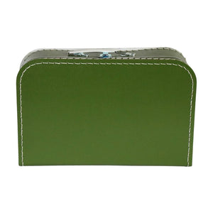 Cardboard Suitcase Green - 35cm