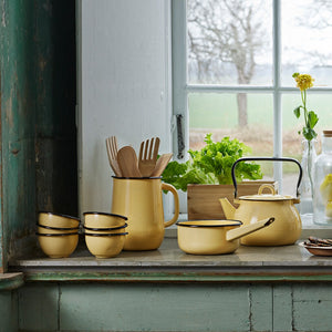 Enamel Saucepan Yellow