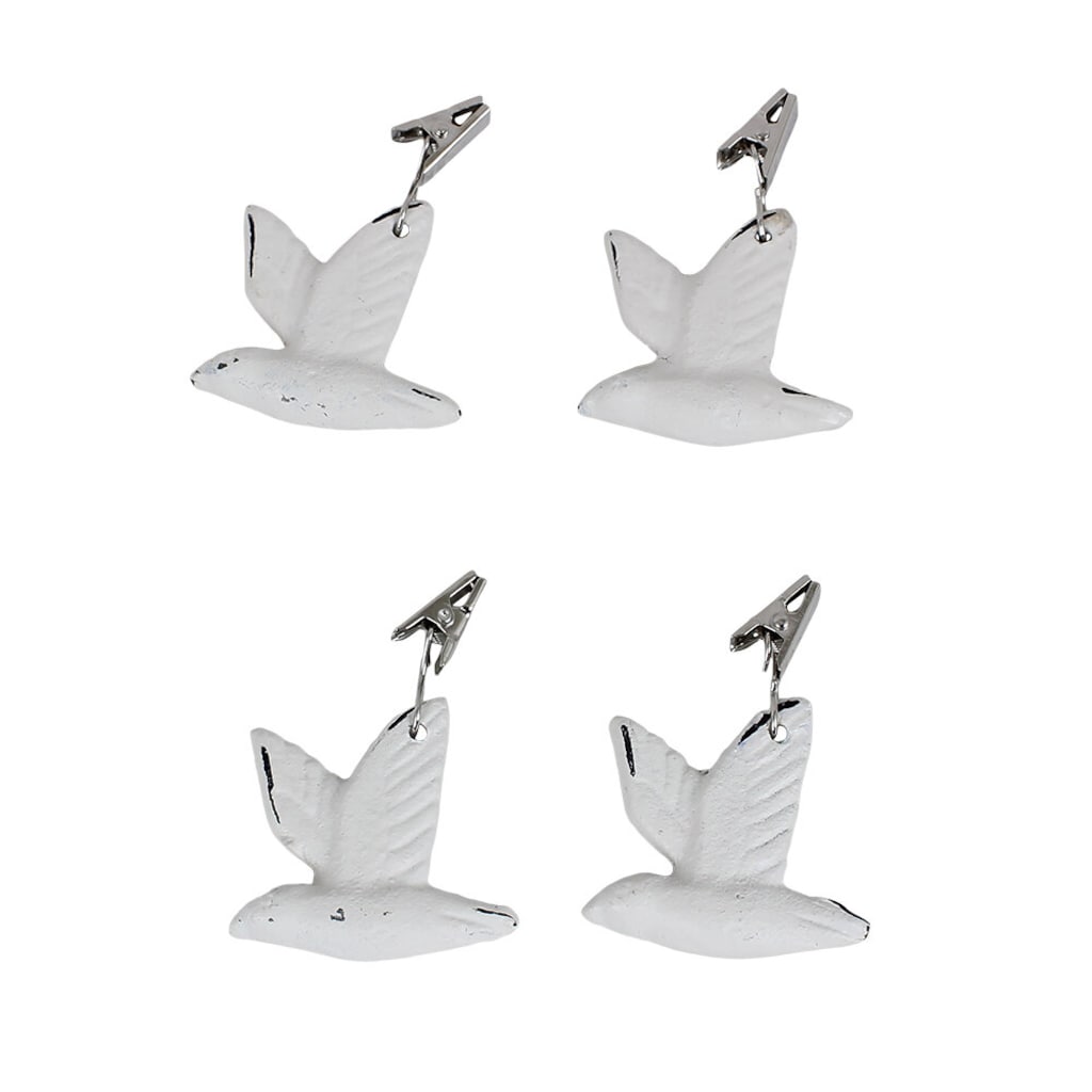 Table Cloth Weight Bird White (4P)