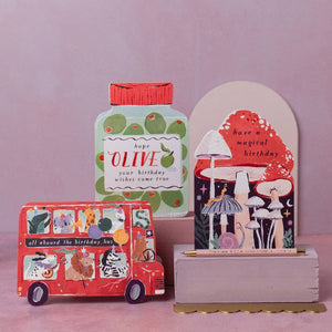 Party Bus Kids Birthday Card