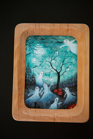 Wooden Picture Frame - Rounded Hanging A6