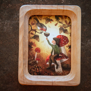 Wooden Picture Frame - Rounded Hanging A6
