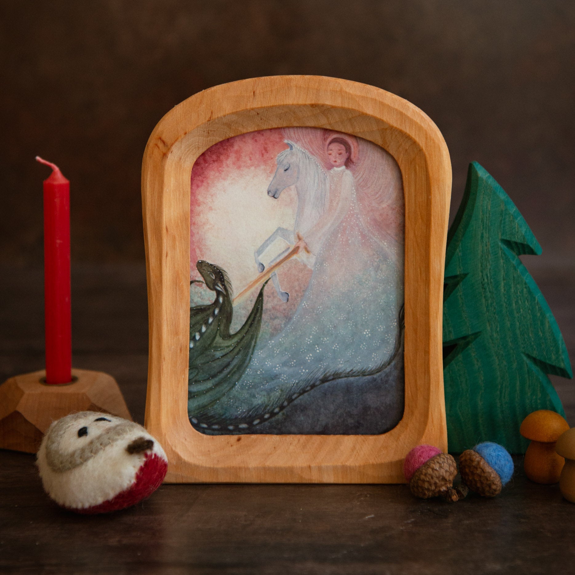 Postcard/Seasonal Card 'Michael and the dragon'