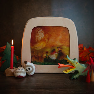 Grimm's Red Beeswax Candles (10%) 12 pcs.