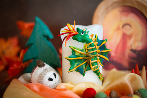 Wool Felt Apple Parts (3p)