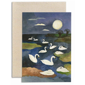 Greeting Card - Bewick Swans