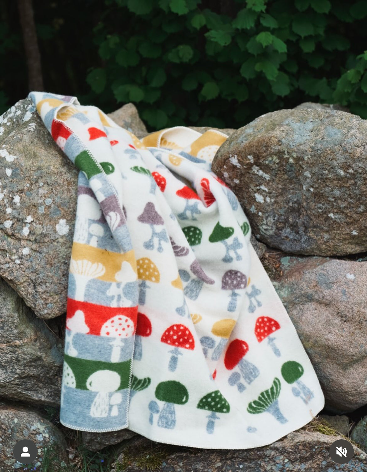 Klippan Wool Blanket Large - Mushroom Multi