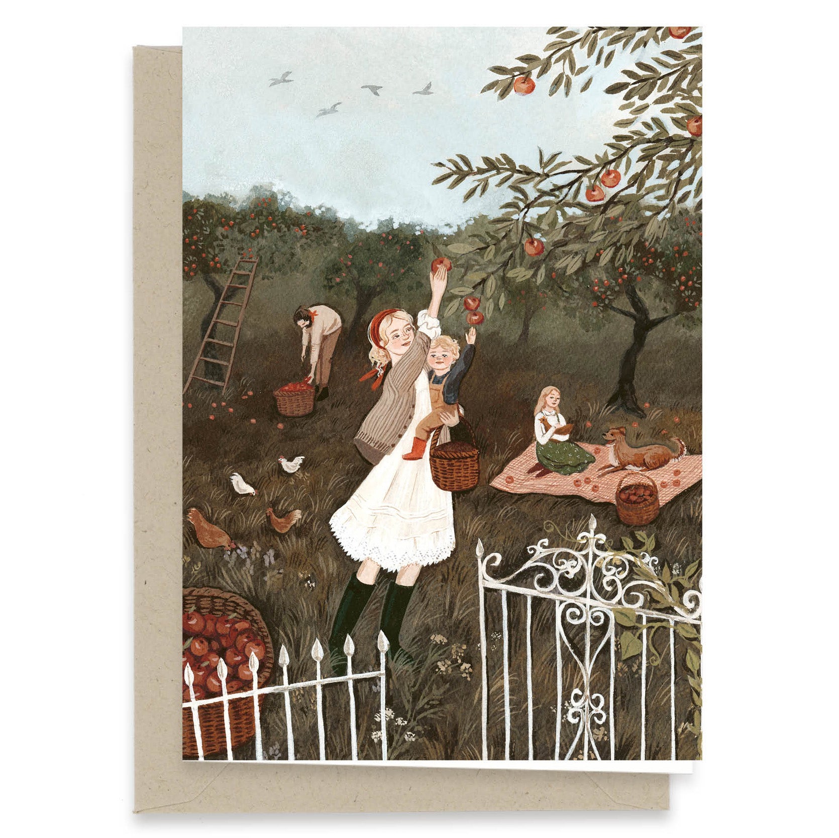 Orchard Morning Card by Robin Pieterse