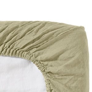 Fitted Sheets Linen - Fennel