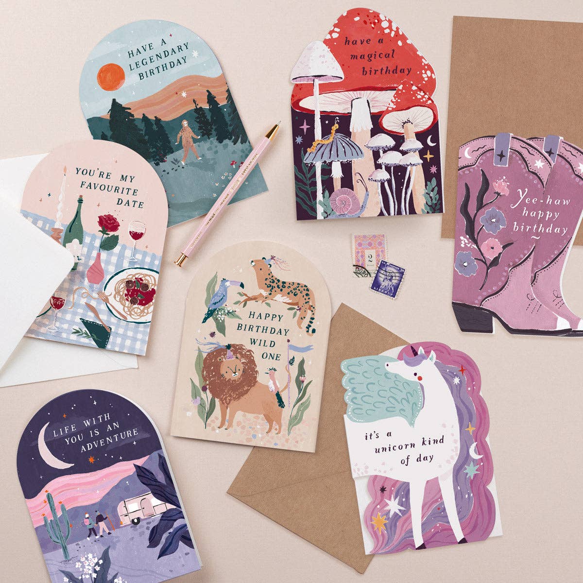 Unicorn Birthday Card