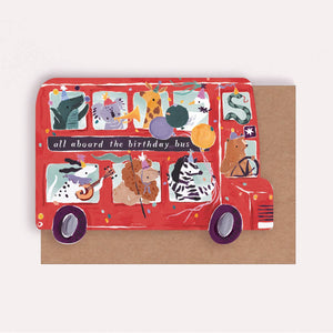Party Bus Kids Birthday Card