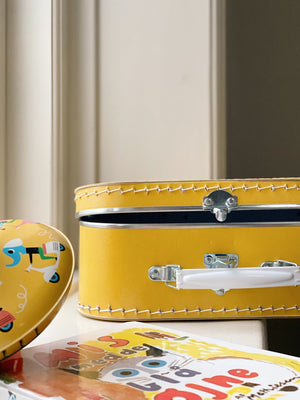 Cardboard Suitcase Yellow - 25cm
