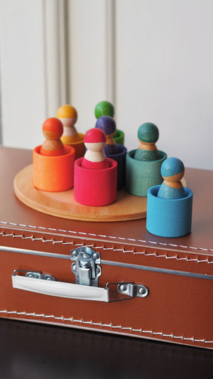 Cardboard Suitcase Brown - 35 cm