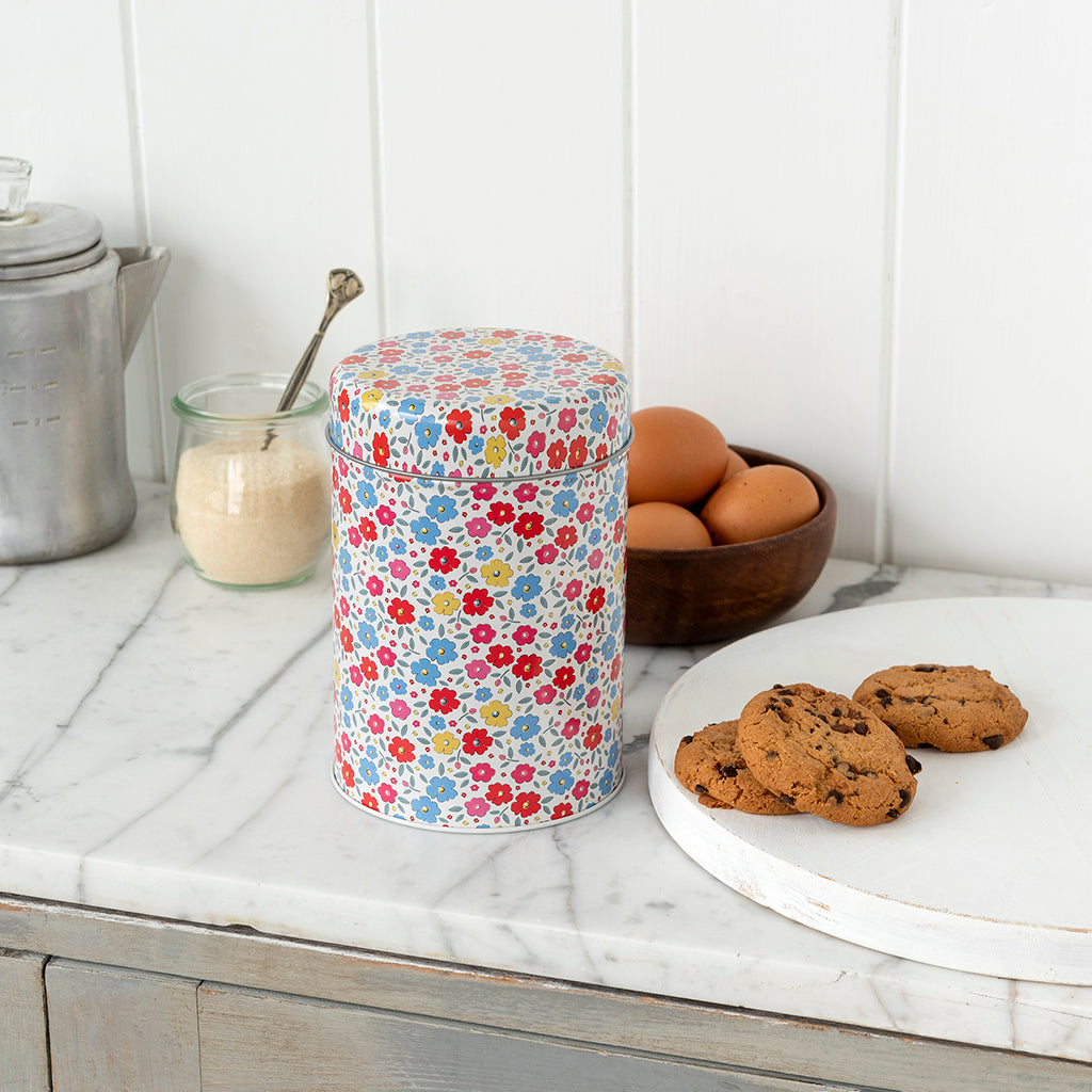 Tilde Flower Canister - Storage Tin