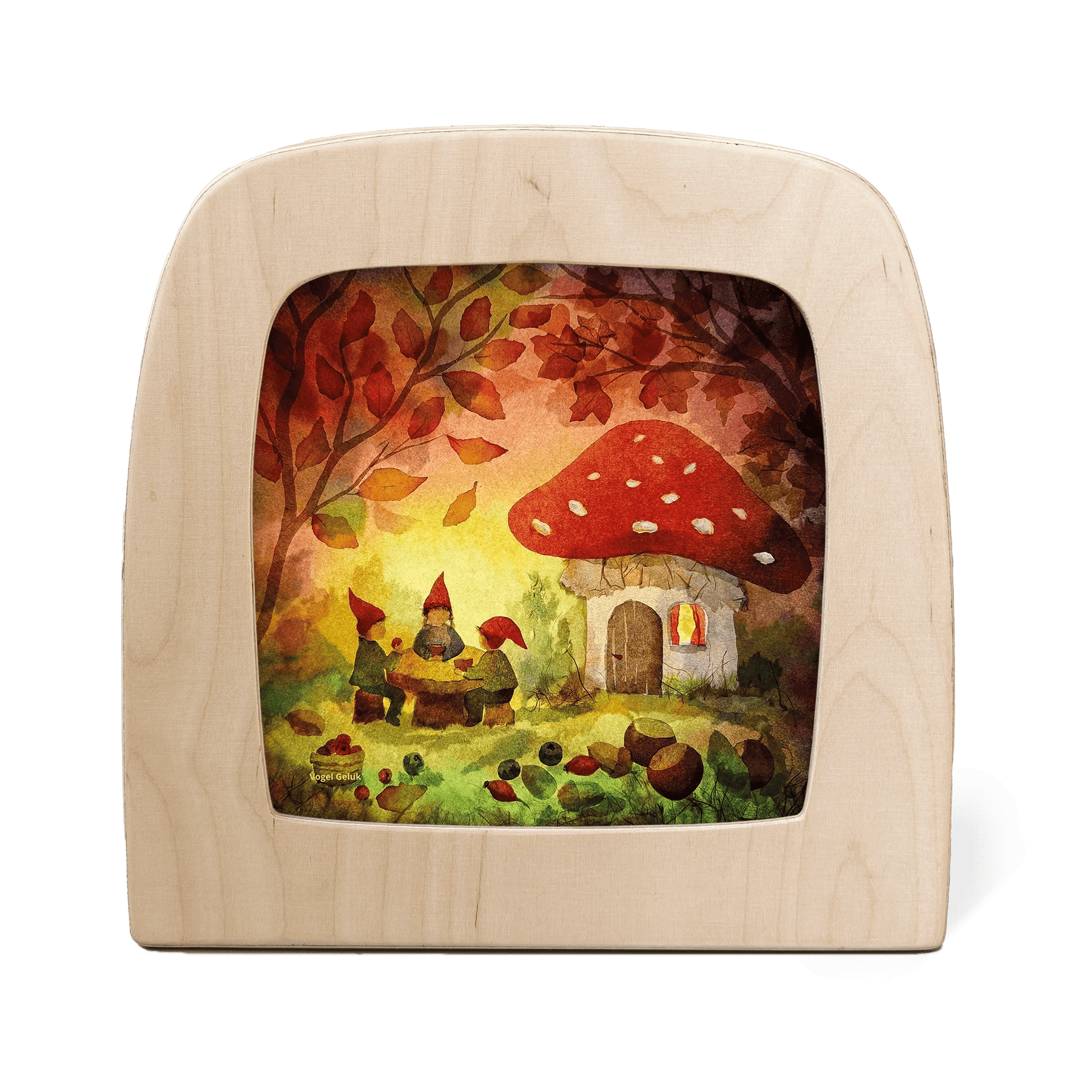 Toverlux Silhouette: Gnome Picnic by Vogel Geluk