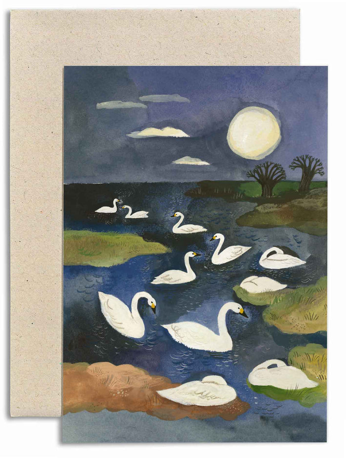 Greeting Card - Bewick Swans