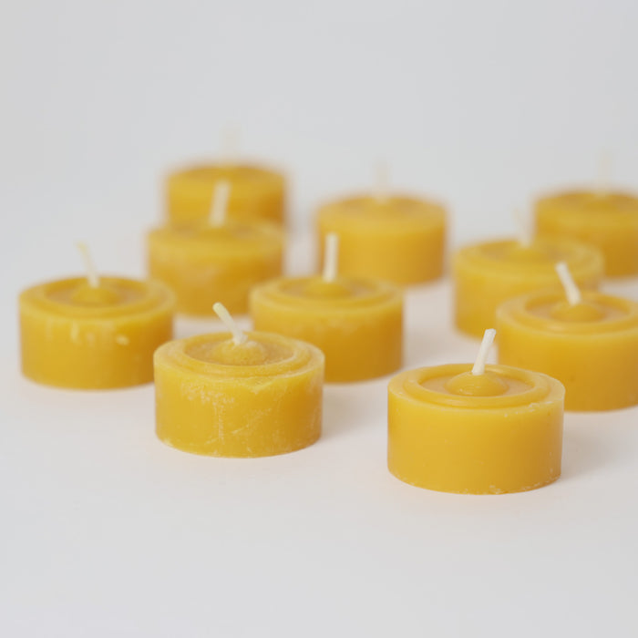 Grimm's Tea Lights (100% Beeswax) - Pack of 10