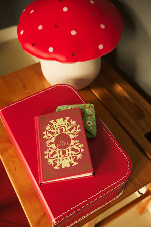 Cardboard Suitcase Red - 35 cm