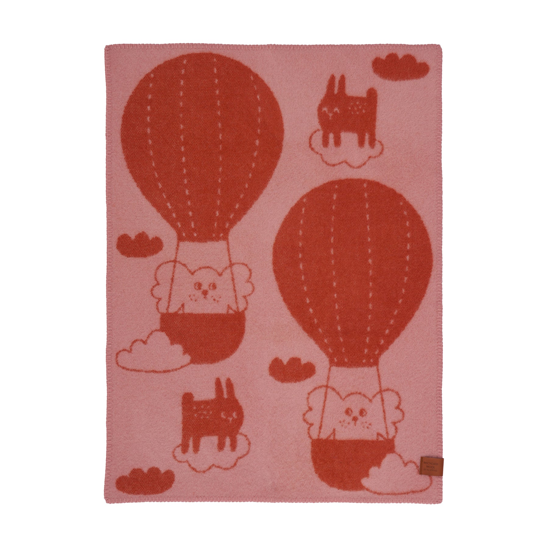 Klippan Wool Blanket Baby - Balloon Pink/Rust