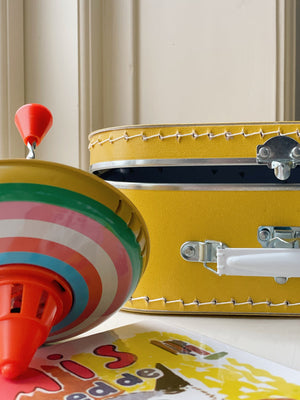 Cardboard Suitcase Yellow - 25cm