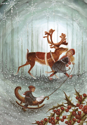 Postcard/Seasonal Card 'Children of the North'