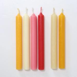 Grimm's Amber Beeswax Candles (100%) - 12 pcs