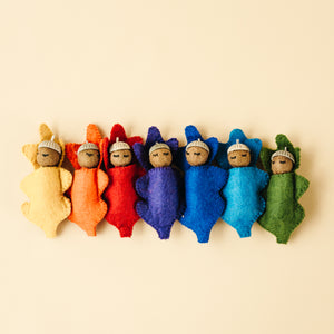 Papoose Acorn Rainbow Babies (7p)