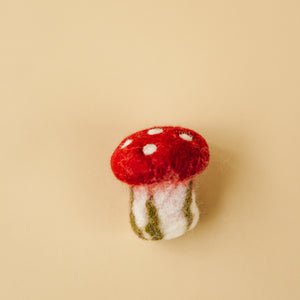 Papoose Wool Felt Mushrooms small (3p)