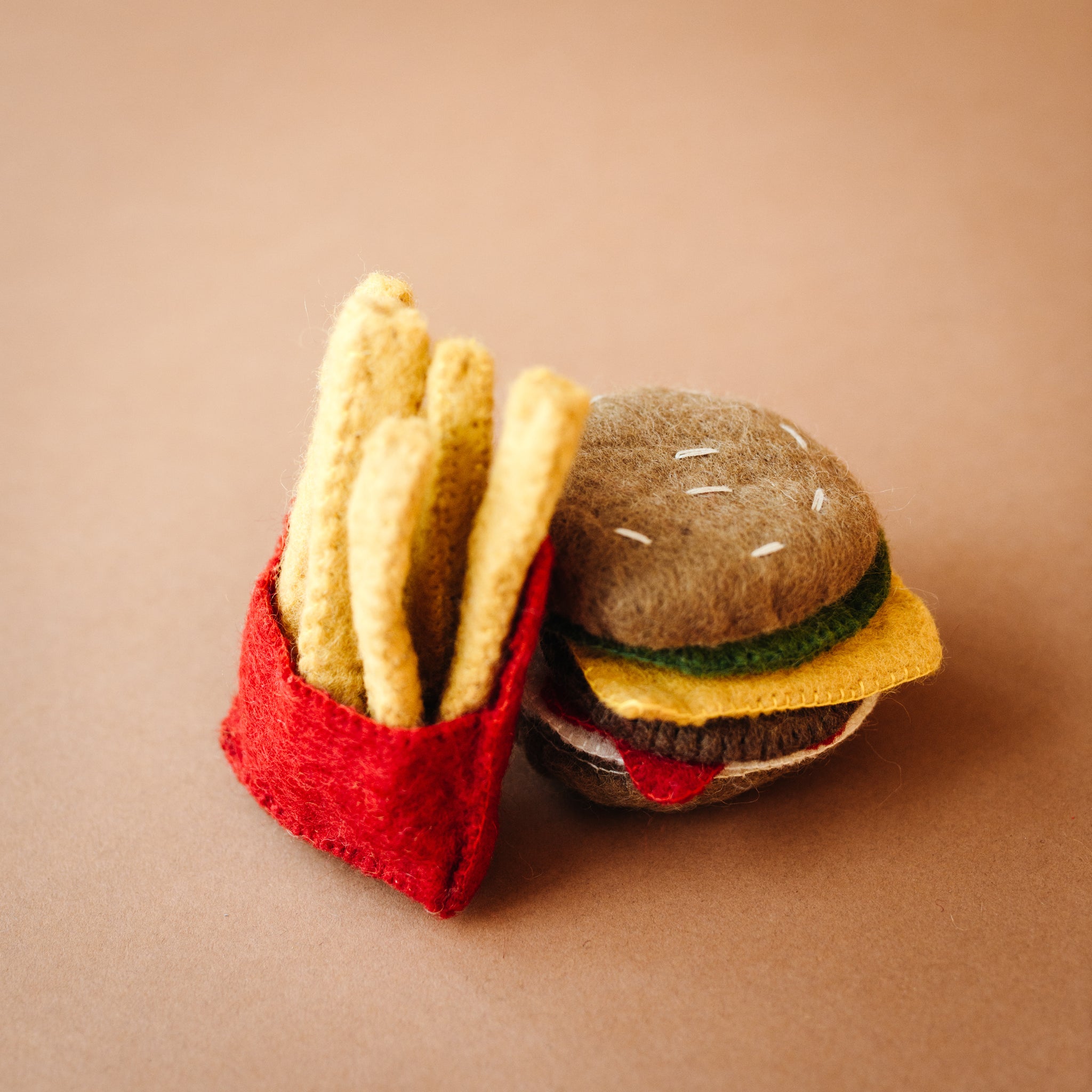 Wool Felt Burger & Fries