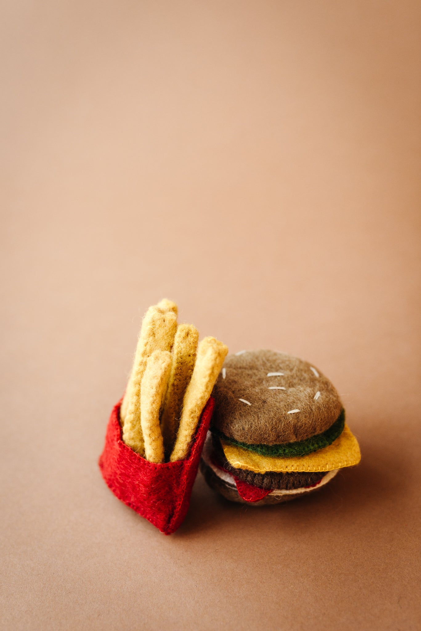 Wool Felt Burger & Fries