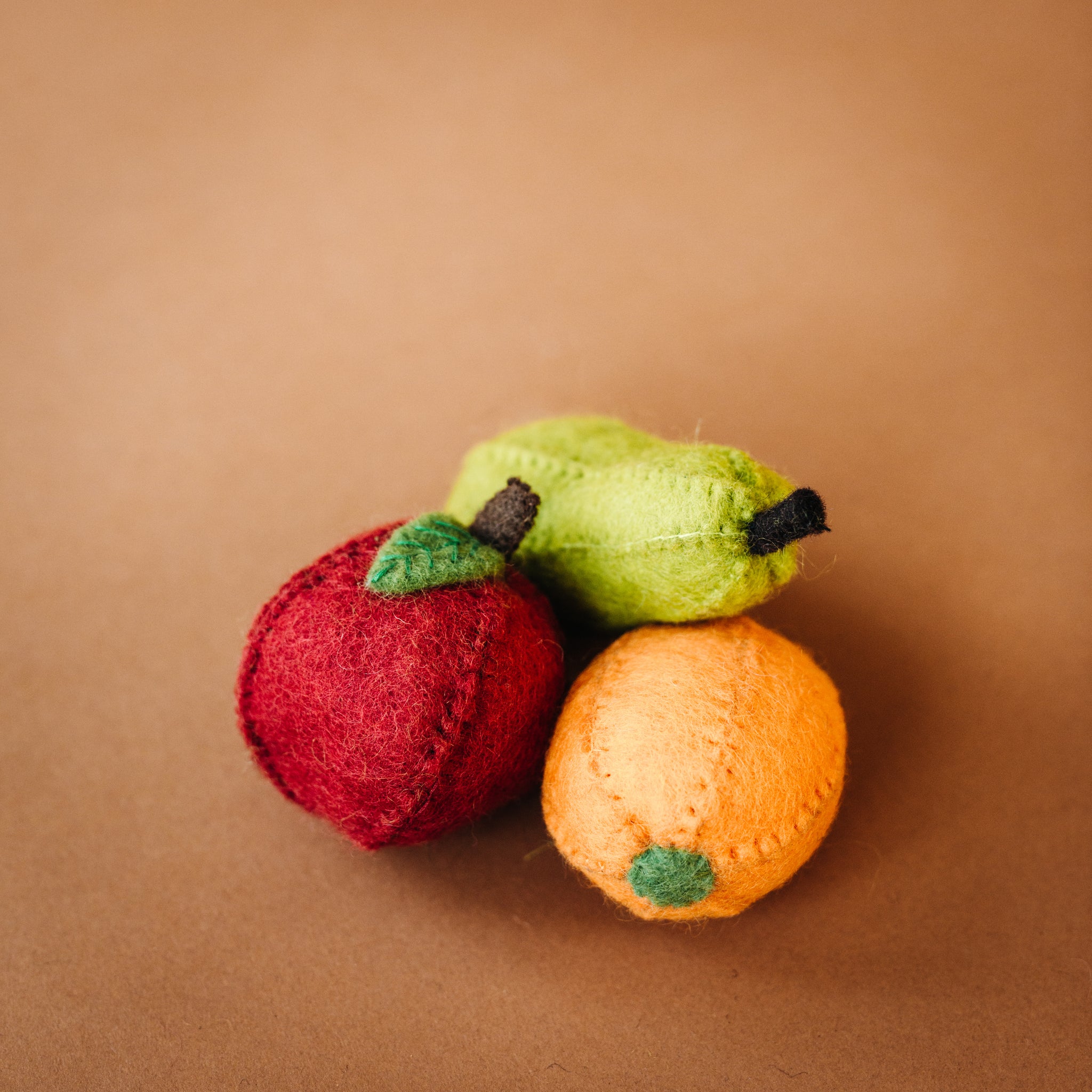 Wool Felt Set: Apple, Pear and Orange