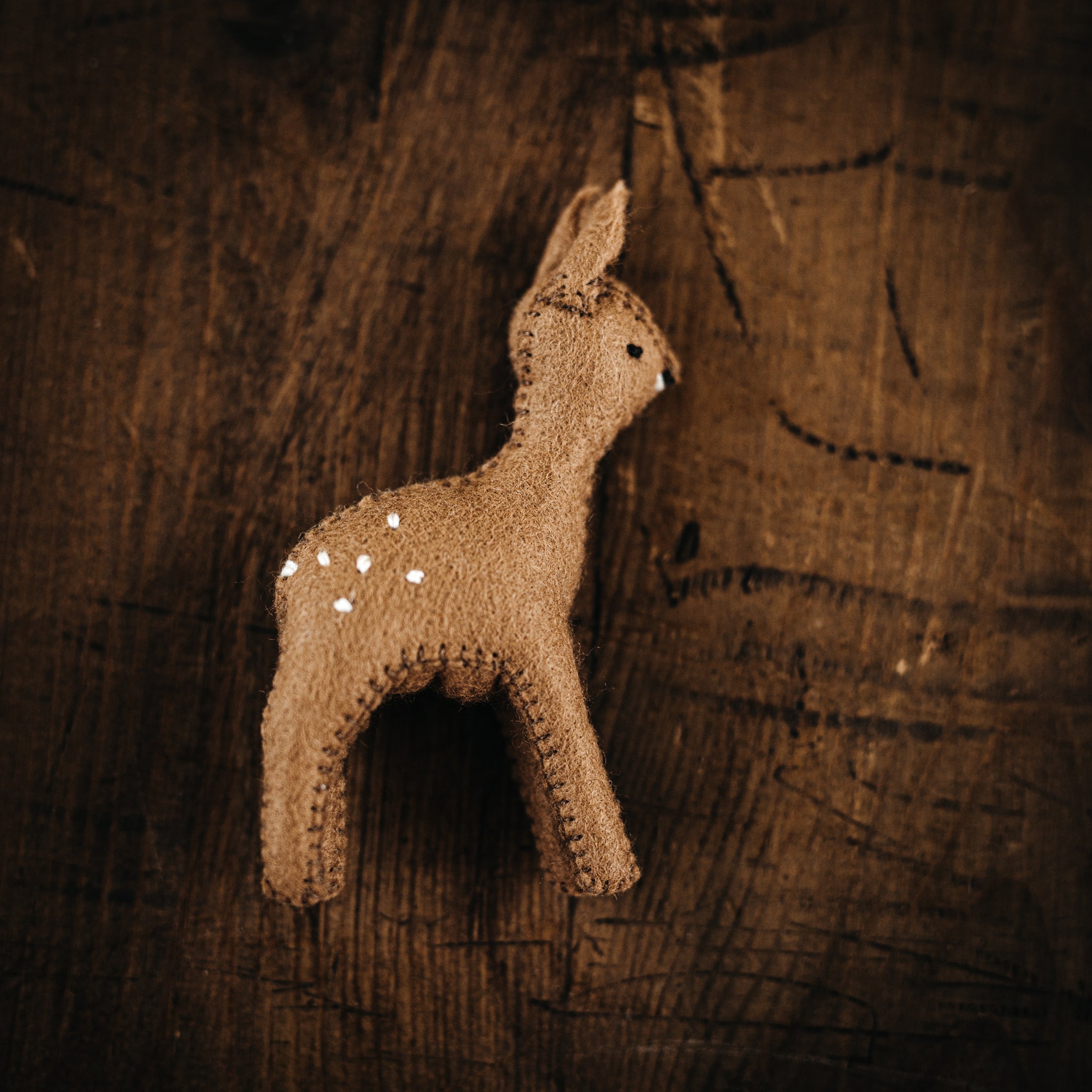 Handmade Wool Felt Deer Small