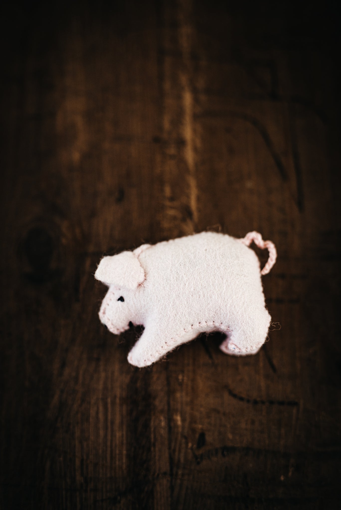 Handmade Wool Felt Pig