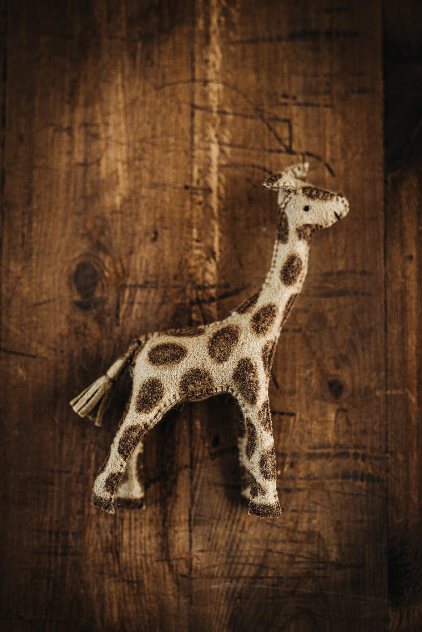 Handmade Wool Felt Giraffe