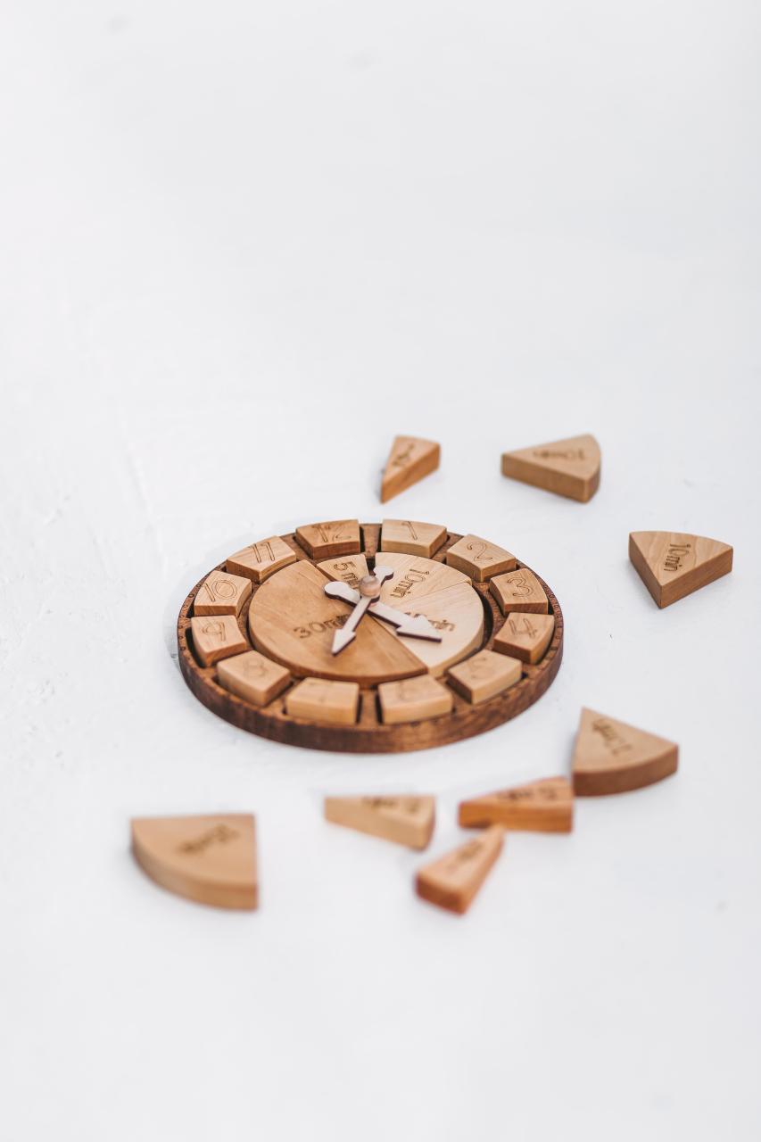 Wooden Montessori Clock