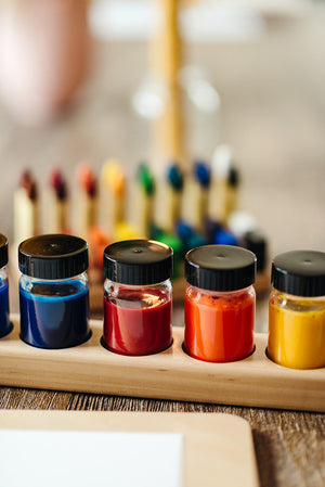 Wooden Holder for 6 paint jars (100ml)