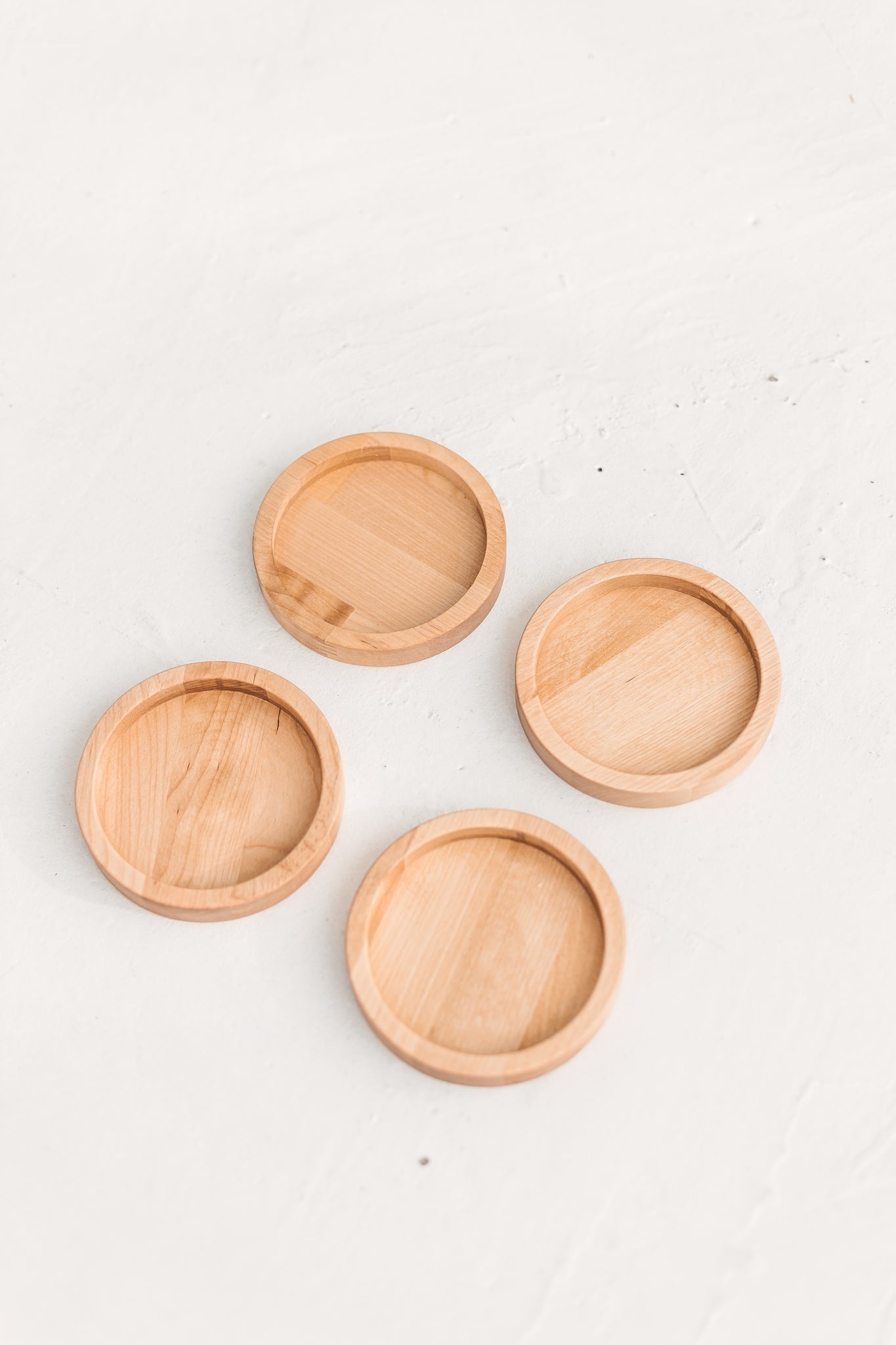 4 wooden sorting plates CIRCLE