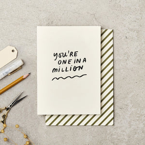 One In Million Card & Envelope