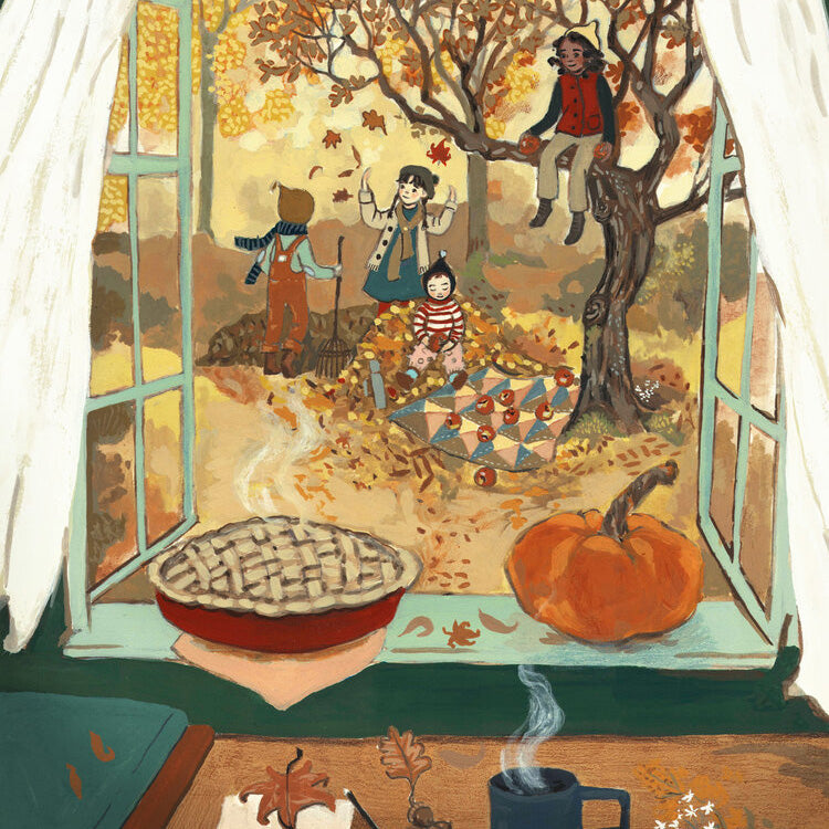 Autumns Window Card